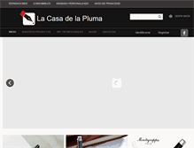 Tablet Screenshot of lacasadelapluma.com